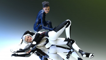 Картинка 3д+графика люди+ people фон взгляд девушки