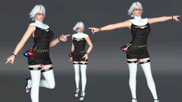 Картинка 3д+графика люди+ people фон взгляд девушки