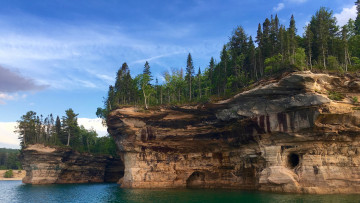 Картинка природа реки озера река лес