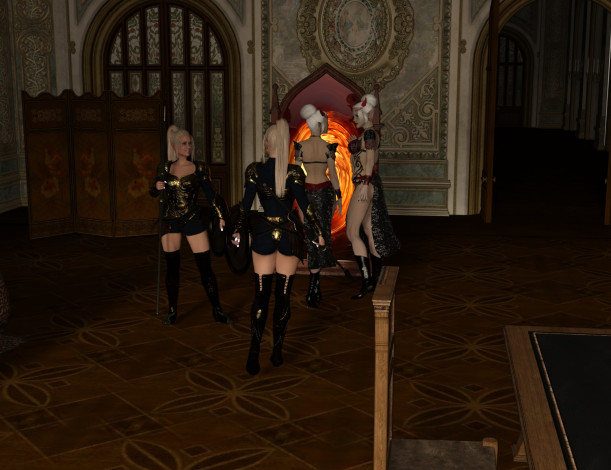 Обои картинки фото 3д графика, эльфы , elves, фон, взгляд, эльфийки