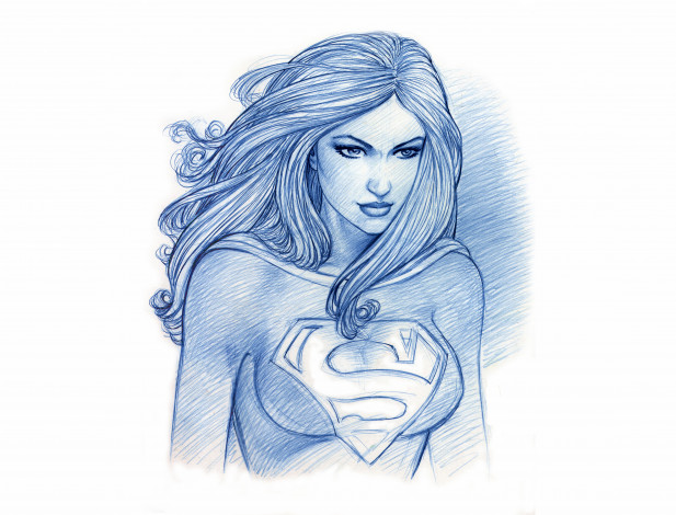 Обои картинки фото рисованное, комиксы, фон, девушка, скетч, униформа, взгляд