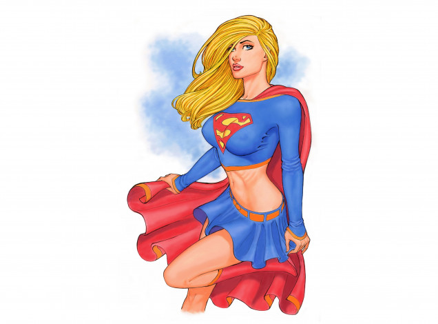 Обои картинки фото рисованное, комиксы, взгляд, фон, плащ, девушка, униформа