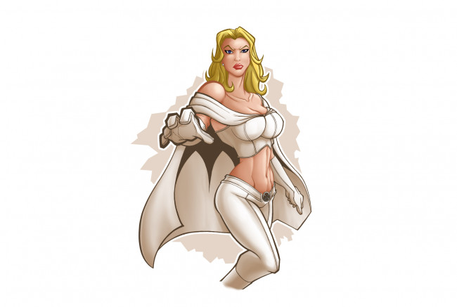 Обои картинки фото рисованное, комиксы, униформа, взгляд, фон, девушка, плащ