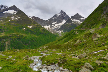 Картинка природа горы снег