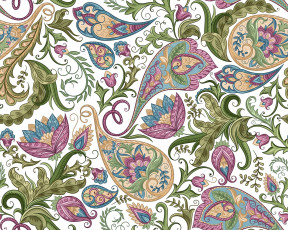 Картинка векторная+графика цветы+ flowers paisley background design узор цветы белый фон текстура floral seamless пейсли