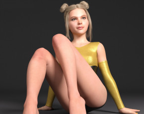 Картинка 3д+графика люди+ people фон взгляд девушка