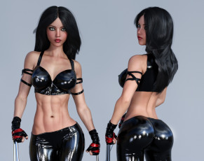 Картинка 3д+графика люди+ people фон взгляд девушка