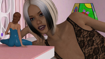 Картинка 3д+графика фантазия+ fantasy фон взгляд девушка