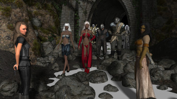 Картинка 3д+графика фантазия+ fantasy фон взгляд девушки