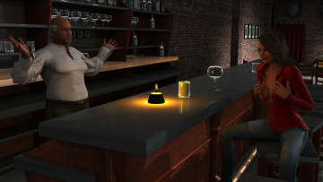 Картинка 3д+графика фантазия+ fantasy фон взгляд девушка