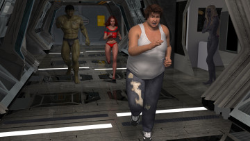 Картинка 3д+графика фантазия+ fantasy взгляд фон девушка