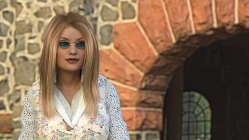 Картинка 3д+графика люди+ people фон взгляд девушка