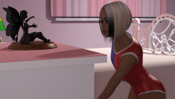 Картинка 3д+графика люди+ people фон взгляд девушка