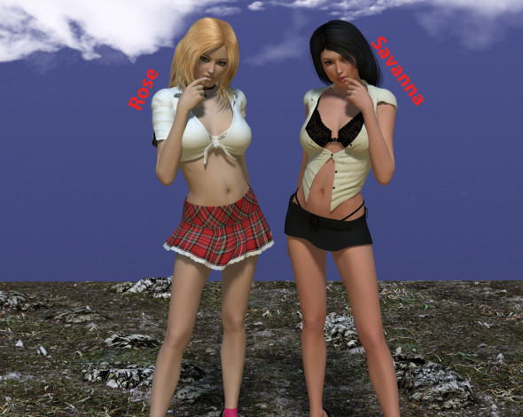 Обои картинки фото 3д графика, люди , people, фон, взгляд, девушки