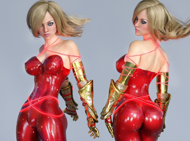 Обои картинки фото 3д графика, люди , people, девушка, взгляд, фон