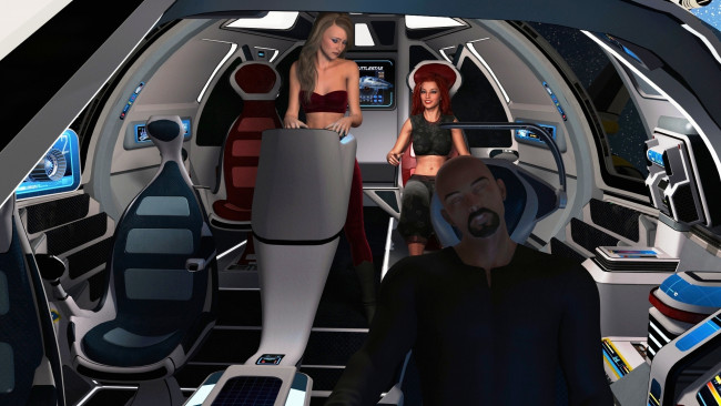 Обои картинки фото 3д графика, фантазия , fantasy, девушка, фон, взгляд