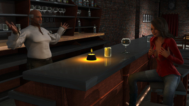 Обои картинки фото 3д графика, фантазия , fantasy, фон, взгляд, девушка