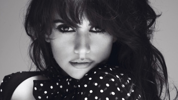 Картинка девушки penelope+cruz черно-белая лицо актриса