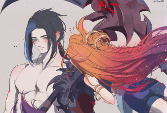 Картинка видео+игры league+of+legends kayn zoe оружие