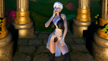 Картинка 3д+графика фантазия+ fantasy девушка фон униформа