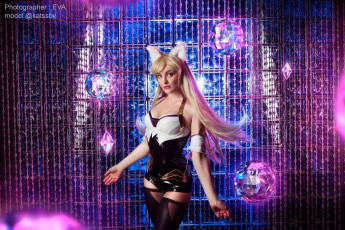 Картинка девушки софия+летяго+ sophie+katssby костюм магия неон