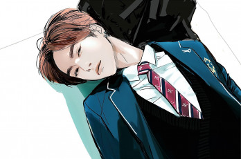 Картинка рисованное люди ван ибо галстук