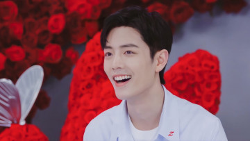 Картинка мужчины xiao+zhan актер розы бабочка презентация