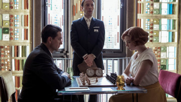 Картинка the+queens+gambit+ мини–сериал+2020 кино+фильмы the+queen`s+gambit драма спорт ход королевы кадры кино аня тейлор джой marcin dorocinski