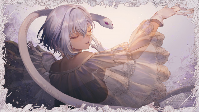 Обои картинки фото аниме, virtual youtuber, виртуальный, ютубер