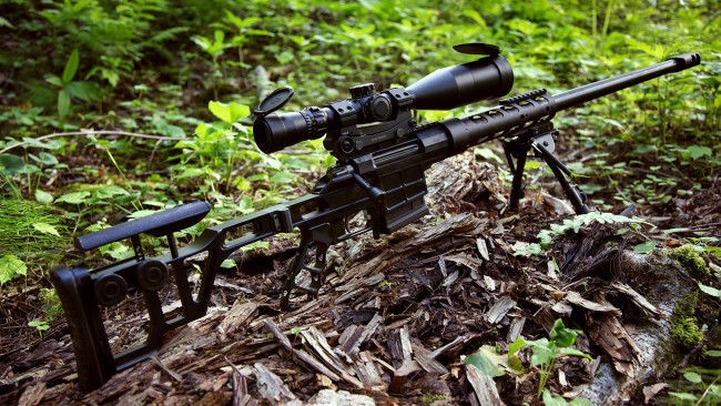 Обои картинки фото оружие, снайперская винтовка, двл-10, м2, урбана