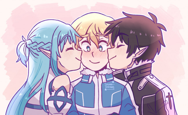 Обои картинки фото аниме, sword art online, мастера, меча, онлайн, алисизация