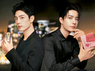 обоя разное, компьютерный дизайн, сяо, чжань, ван, ибо, духи, коробка