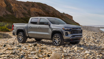 Картинка chevrolet+colorado+z71+crew+cab+2023 автомобили chevrolet сhevrolet colorado z71 crew cab пикап шевроле побережье