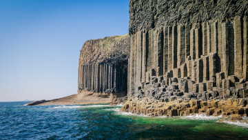 Картинка isle+of+staffa scotland природа побережье isle of staffa
