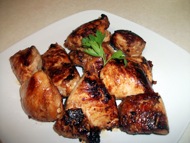 Обои картинки фото еда, мясные блюда, корейская, кухня, мясо, петрушка