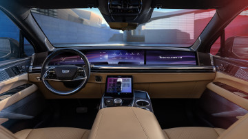 Картинка cadillac+escalade+iq+2025 автомобили интерьеры роскошный внедорожник кадиллак cadillac escalade iq электромобиль салон панель приборов интерьер