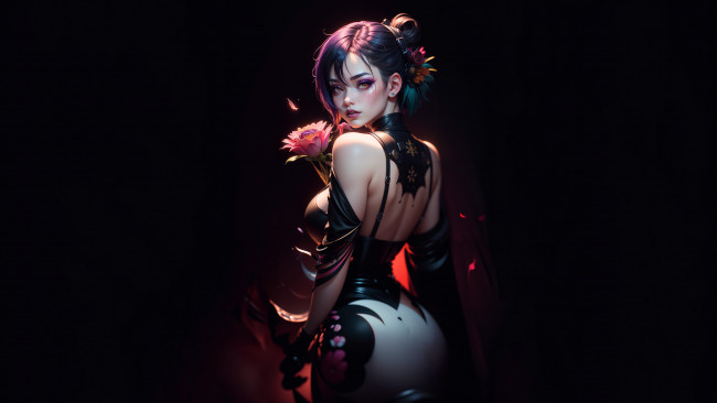 Обои картинки фото фэнтези, девушки, нейросети, графика, нейроарт, ai, art, нейронные, сети, рисунки, нейро, искусство