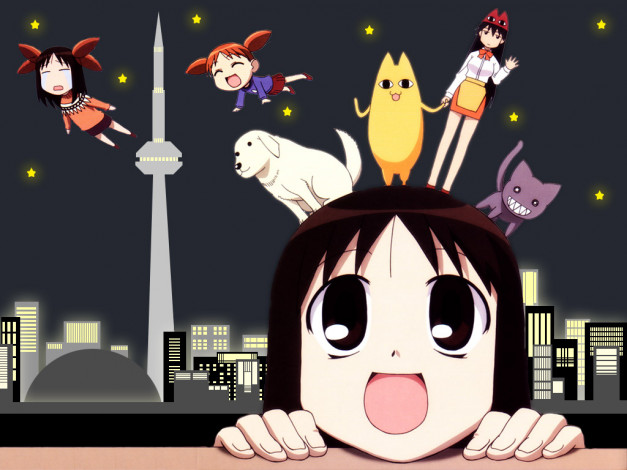 Обои картинки фото аниме, azumanga, daioh