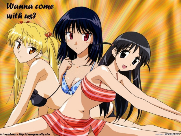 Обои картинки фото аниме, school, rumble