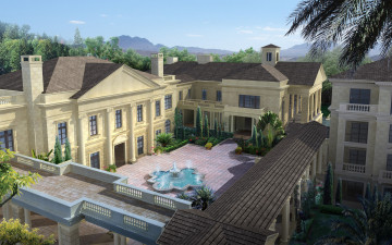 Картинка 3д графика architecture архитектура