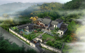 Картинка 3д графика architecture архитектура