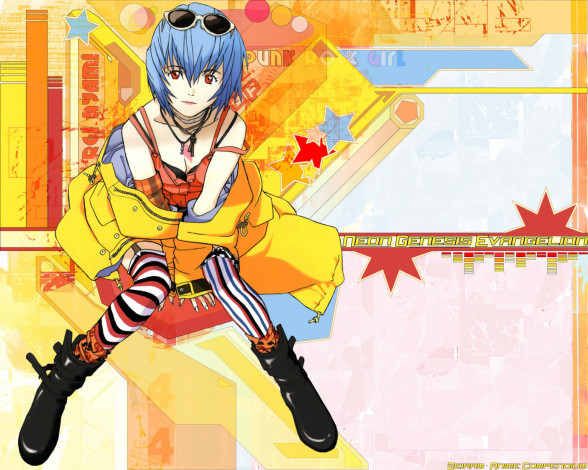 Обои картинки фото аниме, evangelion