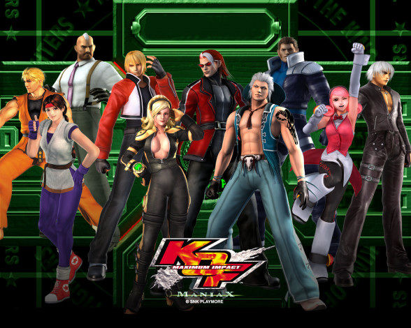 Обои картинки фото king, of, fighters, maximum, impact, maniax, видео, игры