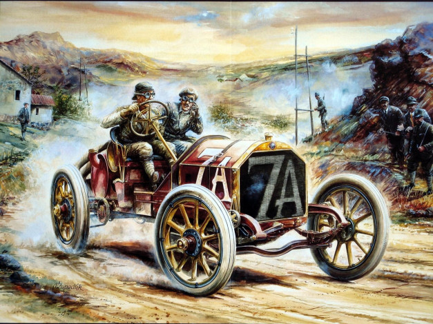 Обои картинки фото рисованные, авто, мото