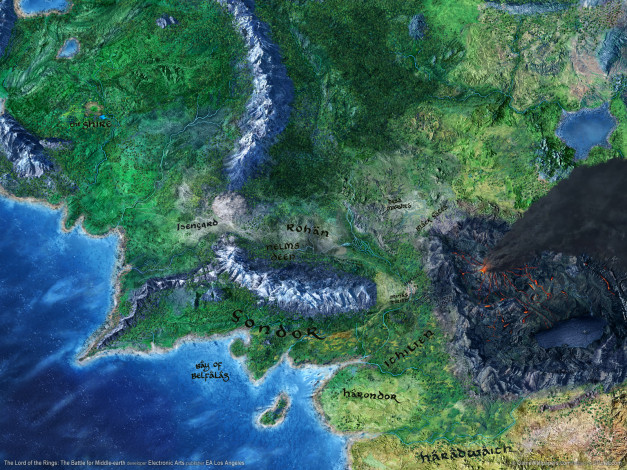 Обои картинки фото видео, игры, the, lord, of, rings, battle, for, middle, earth