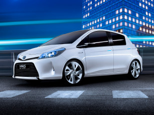 Картинка toyota yaris hsd concept автомобили
