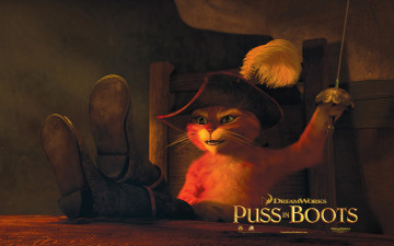 обоя puss, in, boots, мультфильмы, кот, в, сапогах