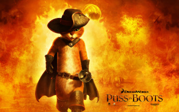 обоя puss, in, boots, мультфильмы, кот, в, сапогах