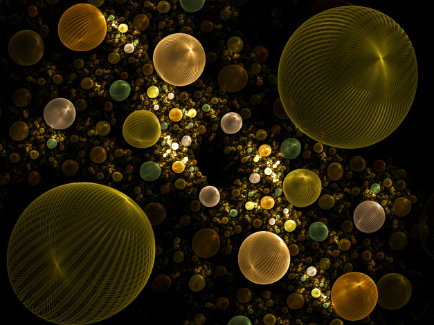 Обои картинки фото 3д, графика, шары, абстракция, узор
