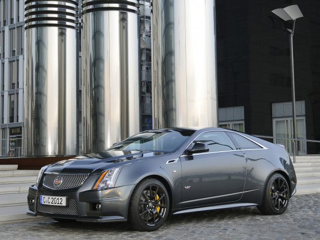 Обои картинки фото cadillac, cts, coupe, black, diamond, автомобили